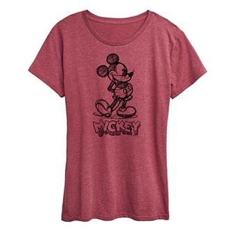 Disney's Mickey Mouse Women's Sketch Graphic Tee
