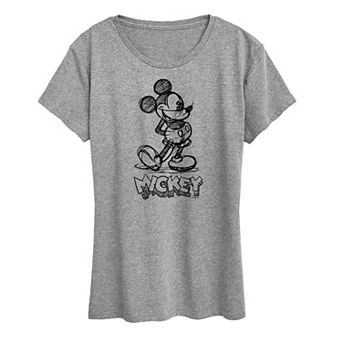 Disney's Mickey Mouse Women's Sketch Graphic Tee