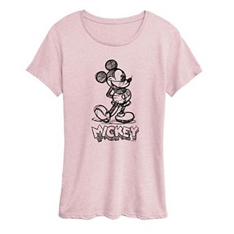 Disney's Mickey Mouse Women's Sketch Graphic Tee