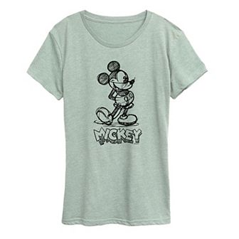 Disney's Mickey Mouse Women's Sketch Graphic Tee