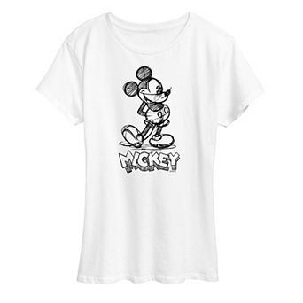 Disney's Mickey Mouse Women's Sketch Graphic Tee