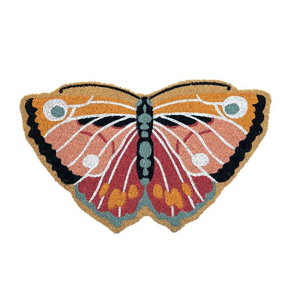 Celebrate Together™ Spring Coir Butterfly Shaped Doormat