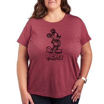 Disney's Mickey Mouse Plus Size Sketch Graphic Tee