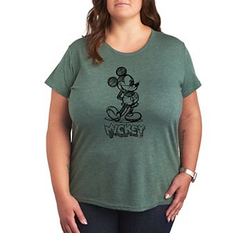 Disney's Mickey Mouse Plus Size Sketch Graphic Tee
