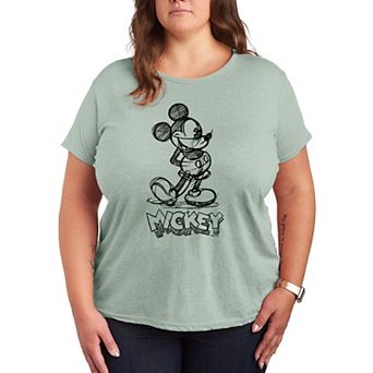 Disney's Mickey Mouse Plus Size Sketch Graphic Tee