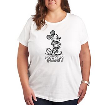 Disney's Mickey Mouse Plus Size Sketch Graphic Tee