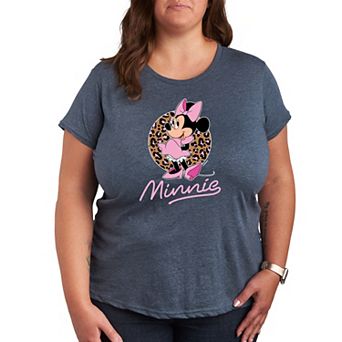 Disney's Minnie Mouse Plus Size Leopard Graphic Tee