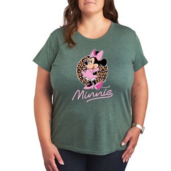 Disney's Minnie Mouse Plus Size Leopard Graphic Tee