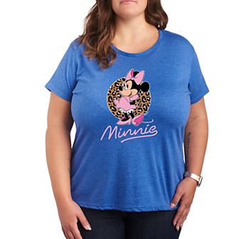 Disney's Minnie Mouse Plus Size Leopard Graphic Tee