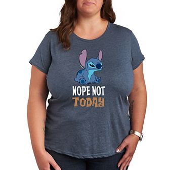Disney's Lilo & Stitch Plus Size Nope Not Today Graphic Tee