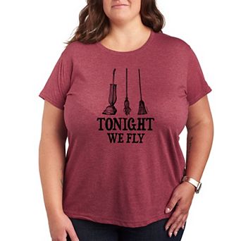 Disney's Hocus Pocus Plus Size Tonight We Fly Graphic Tee