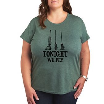 Disney's Hocus Pocus Plus Size Tonight We Fly Graphic Tee