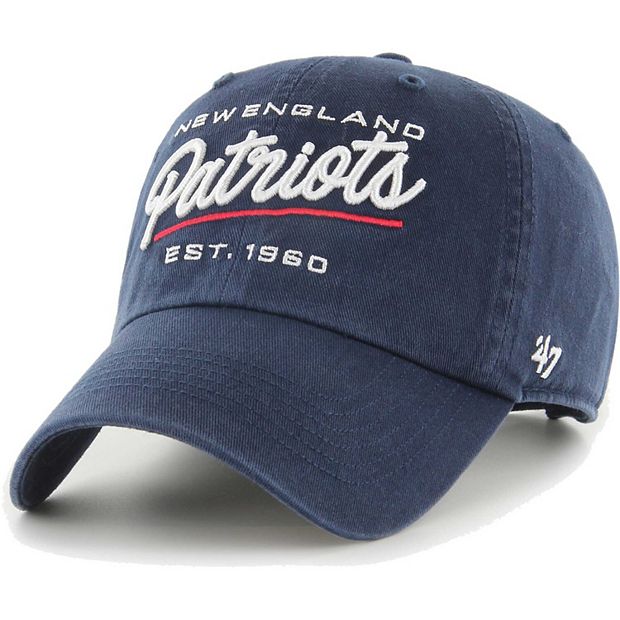 Women s 47 Navy New England Patriots Sidney Clean Up Adjustable Hat