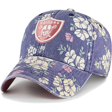 Women's '47  Navy Las Vegas Raiders Primrose Clean Up Adjustable Hat