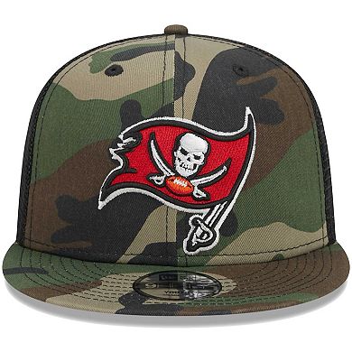 Youth New Era Camo Tampa Bay Buccaneers Main Trucker 9FIFTY Snapback Hat