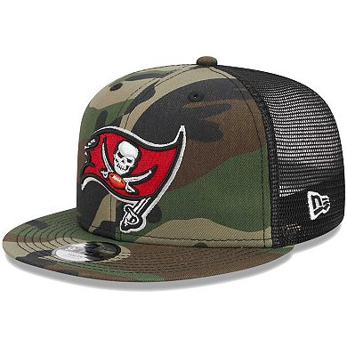 Youth New Era Camo Tampa Bay Buccaneers Main Trucker 9FIFTY Snapback Hat