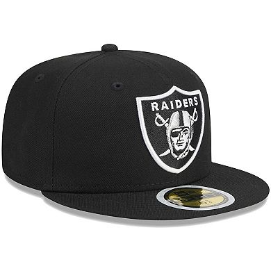Youth New Era Black Las Vegas Raiders Main 59FIFTY Fitted Hat