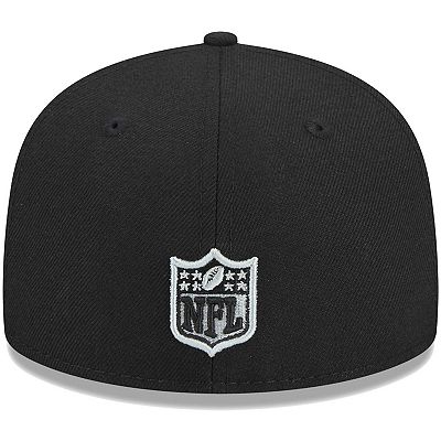 Youth New Era Black Las Vegas Raiders Main 59FIFTY Fitted Hat