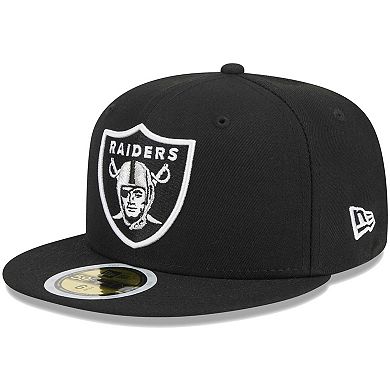 Youth New Era Black Las Vegas Raiders Main 59FIFTY Fitted Hat