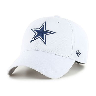 Men's '47 White Dallas Cowboys MVP Adjustable Hat