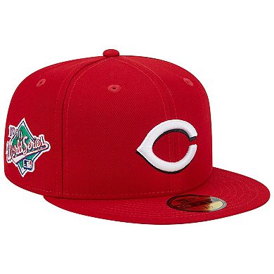Men's New Era Red Cincinnati Reds 1990 World Series Team Color 59FIFTY Fitted Hat