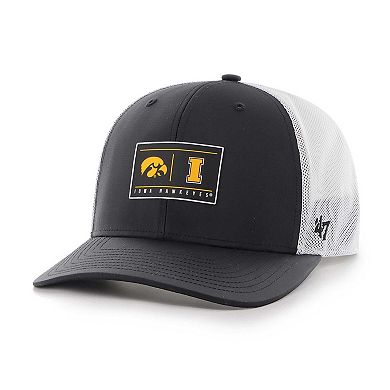 Men's '47 Black Iowa Hawkeyes Bonita Brrr Hitch Adjustable Hat