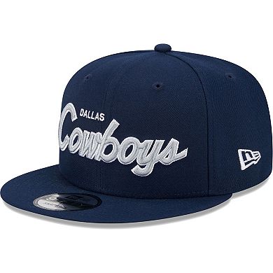 Men's New Era Navy Dallas Cowboys Main Script 9FIFTY Snapback Hat