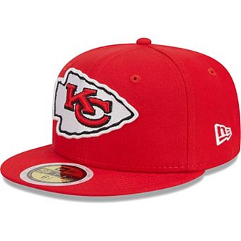 Youth New Era Red Kansas City Chiefs Main 59FIFTY Fitted Hat