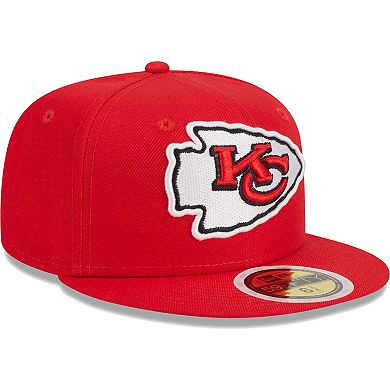 Youth New Era Red Kansas City Chiefs Main 59FIFTY Fitted Hat