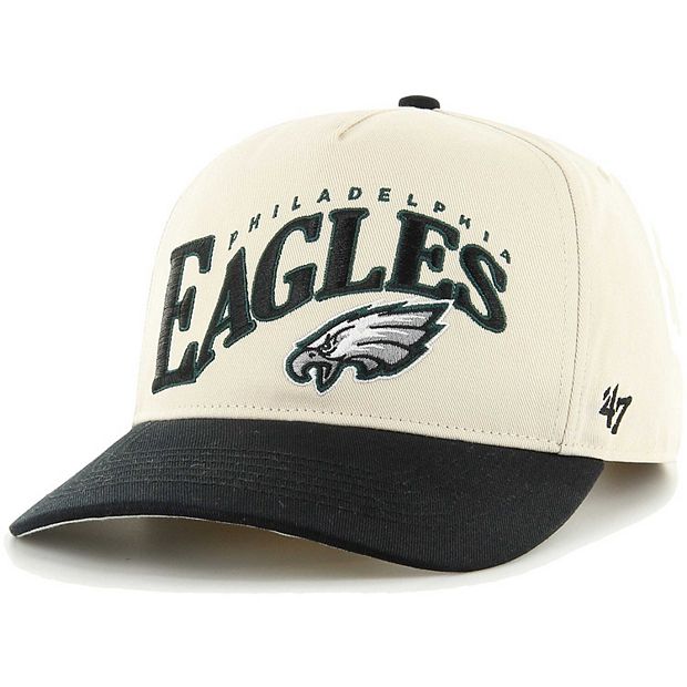 Men s 47 Khaki Black Philadelphia Eagles Wave Hitch Adjustable Hat