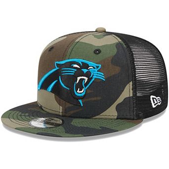 Youth New Era Camo Carolina Panthers Main Trucker 9FIFTY Snapback Hat