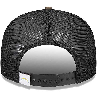 Youth New Era Camo Los Angeles Chargers Main Trucker 9FIFTY Snapback Hat