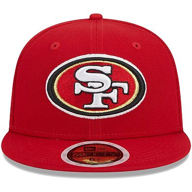 Youth New Era Scarlet San Francisco 49ers Main 59FIFTY Fitted Hat