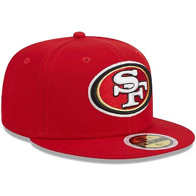 Youth New Era Scarlet San Francisco 49ers Main 59FIFTY Fitted Hat