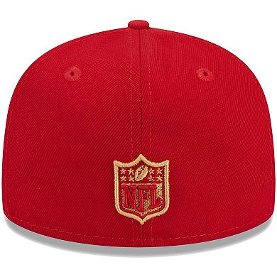 Youth New Era Scarlet San Francisco 49ers Main 59FIFTY Fitted Hat