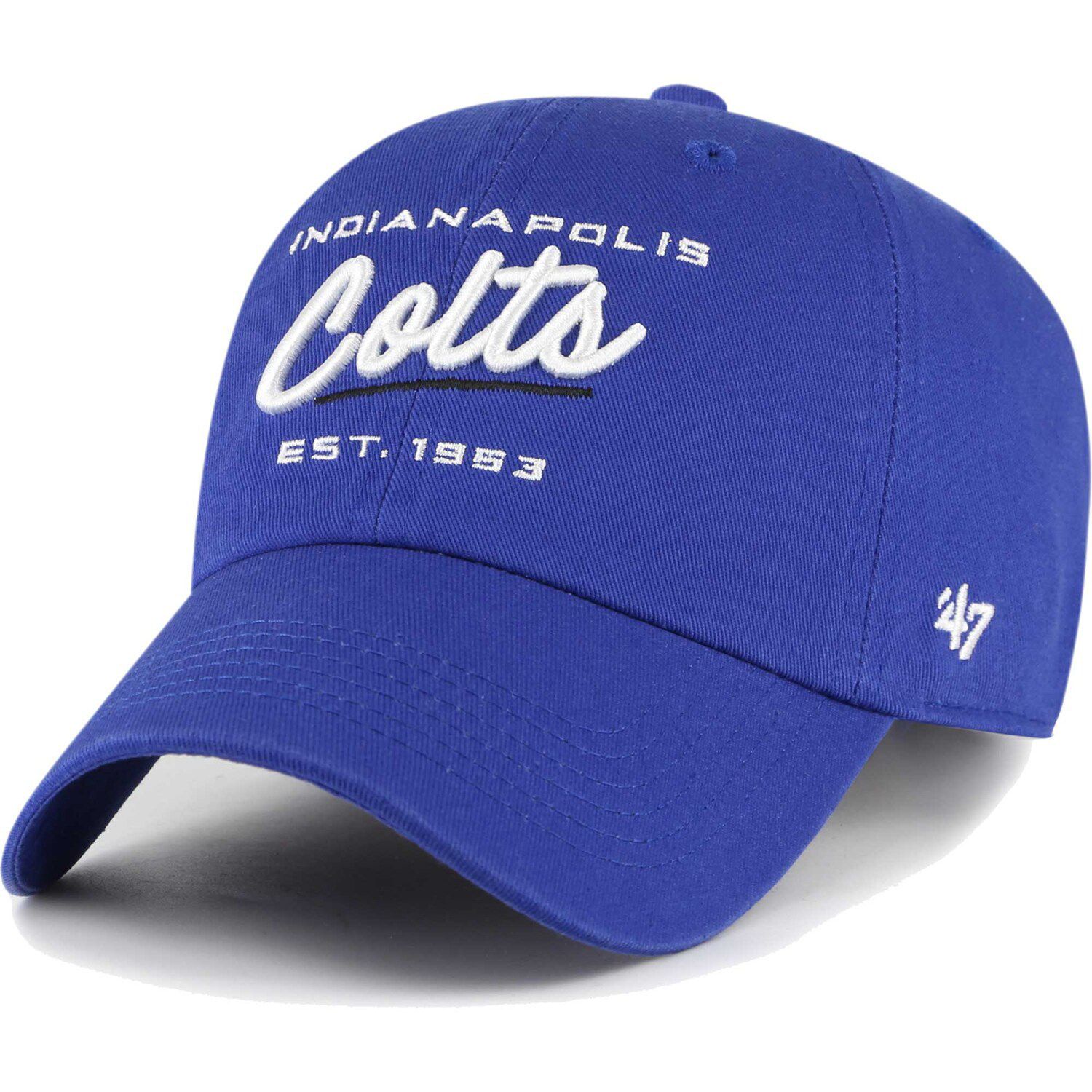 Men's '47 White Indianapolis Colts Clean Up Legacy Adjustable Hat