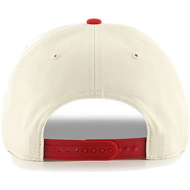 Men's '47 Khaki/Red Kansas City Chiefs Wave Hitch Adjustable Hat