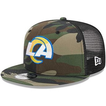 Youth New Era Camo Los Angeles Rams Main Trucker 9FIFTY Snapback Hat