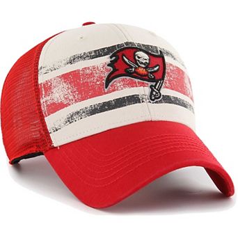 Men's '47 Cream Tampa Bay Buccaneers Breakout MVP Trucker Adjustable Hat