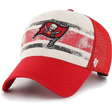 Men's '47 Cream Tampa Bay Buccaneers Breakout MVP Trucker Adjustable Hat