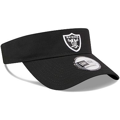 Men's New Era Black Las Vegas Raiders Main Adjustable Visor