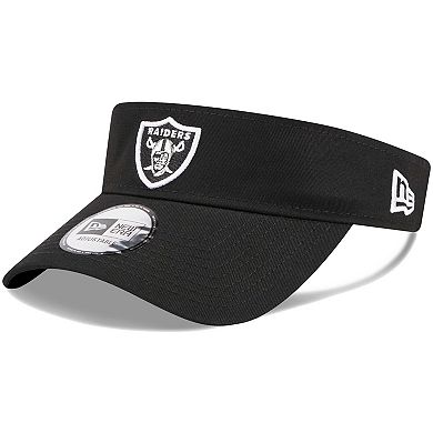 Men's New Era Black Las Vegas Raiders Main Adjustable Visor