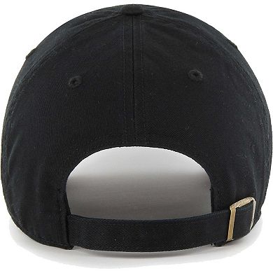 Women's '47 Black Pittsburgh Steelers Confetti Icon Clean Up Adjustable Hat