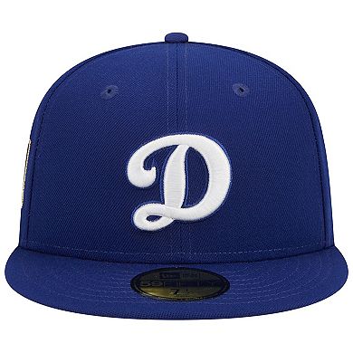 Men's New Era Royal Los Angeles Dodgers Alternate Logo 2020 World Series Team Color 59FIFTY Fitted Hat