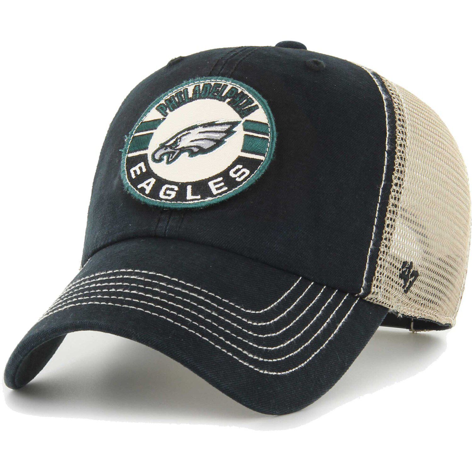 Youth New Era Black/Camo Philadelphia Eagles 2022 Salute To Service 9FORTY  Snapback Trucker Hat