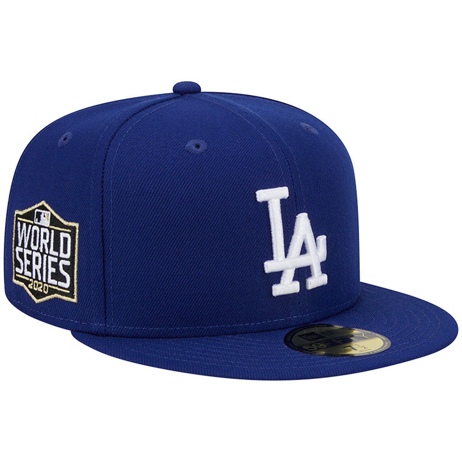 Men's New Era Blue/Orange Los Angeles Dodgers Vice Highlighter 59FIFTY Fitted Hat