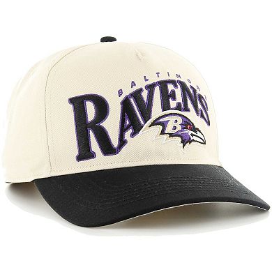 Men's '47 Khaki/Black Baltimore Ravens Wave Hitch Adjustable Hat