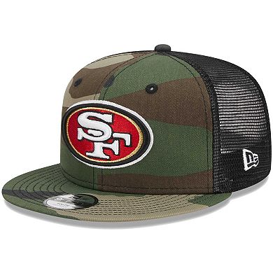Youth New Era Camo San Francisco 49ers Main Trucker 9FIFTY Snapback Hat