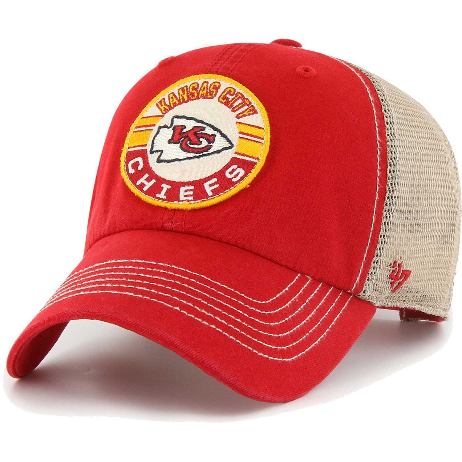 47 Brand Kansas City Chiefs Sidestep Adjustable Hat