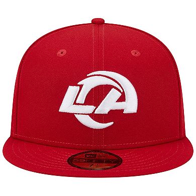 Men's New Era Scarlet Los Angeles Rams 1990 Hawaii Pro Bowl Main Patch 59FIFTY Fitted Hat